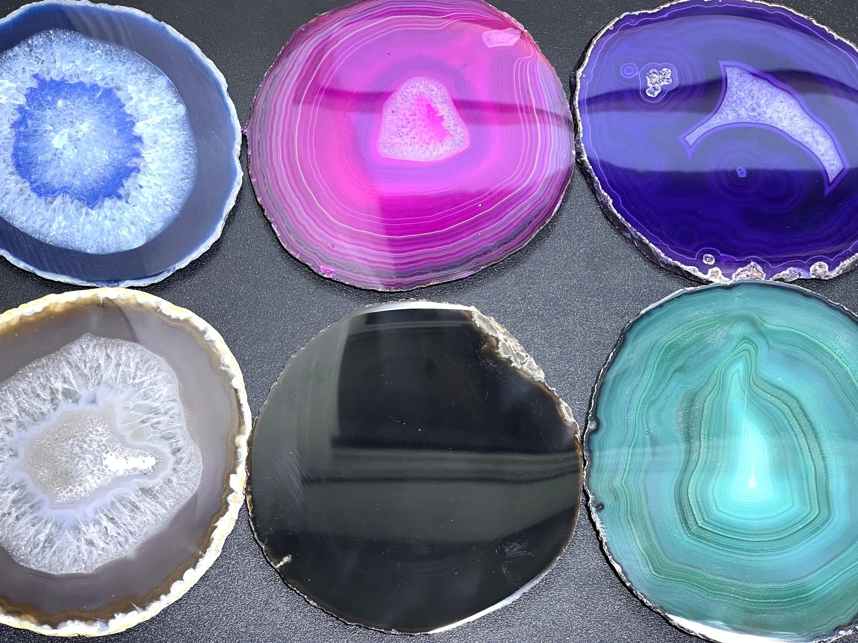 Large Round Circular Agate Slices (By The Piece)(5 - 5.5 Inches)(Size #5) Wholesale Amazing Crystals
