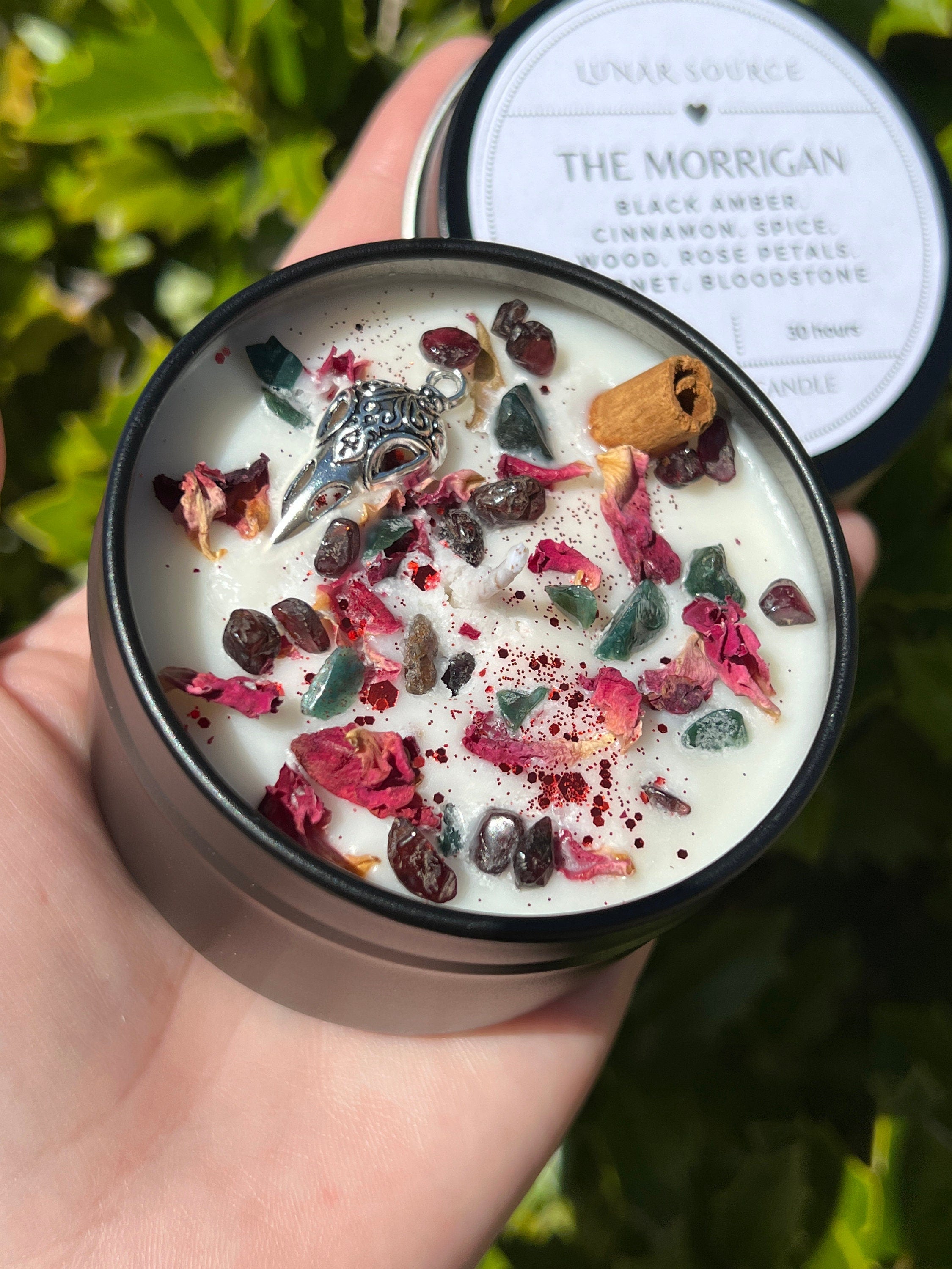 The Morrigan Ritual Candle | Phantom Goddess of War Witchcraft Altar Spell Magic Celtic Deity Gift Scented Intention Devotional Soy Candles | | Wiccan Center