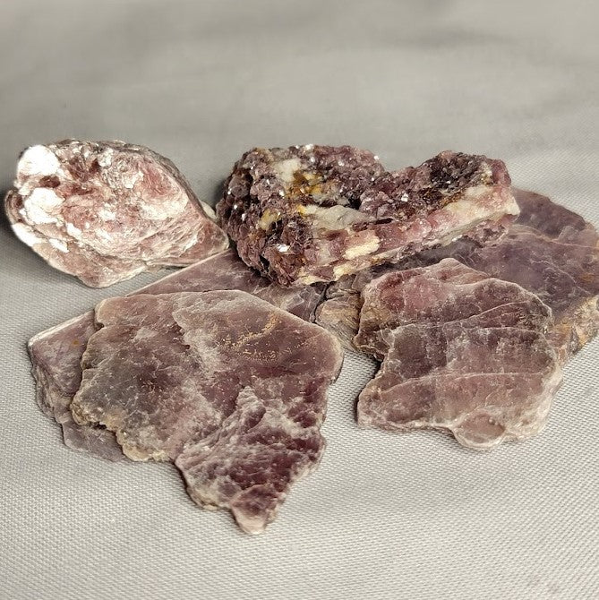 Lepidolite Natural Slice - X-Small (2-10g) | Rough Gemstone | Wiccan Center