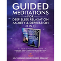 Guided Meditations For Deep Sleep, Relaxation, Anxiety & Depression (2 in 1): 20+ Hours Of Positive Affirmations, Hypnosis, Scripts & Breathwork For S - Paperback | Books | Wiccan Center