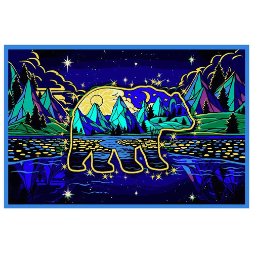 3D Celestial Bear Tapestry | Tapestries | Wiccan Center