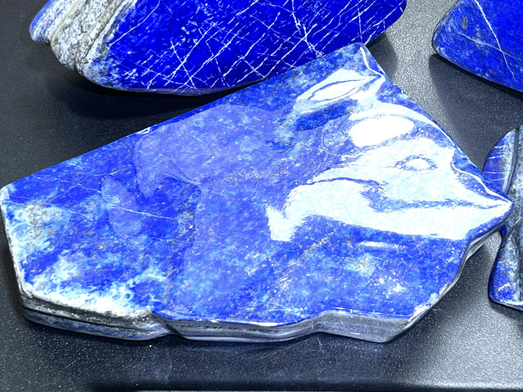 Large Blue Lapis Lazuli Freeform Polished Slab Boulders Carvings Wholesale | Home & Living > Home Decor > Home Accents > Rocks & Geodes | Wiccan Center