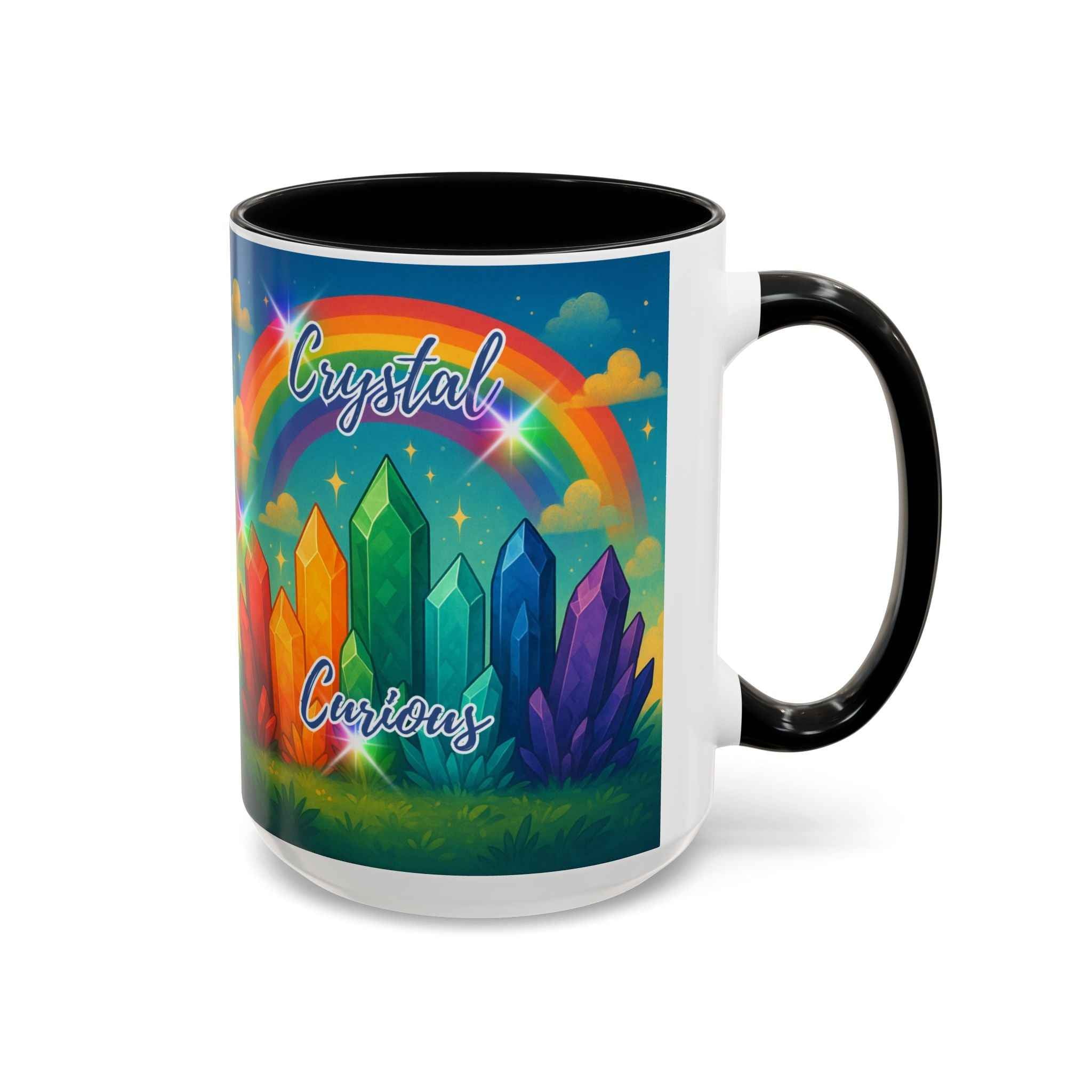 Coffee Mug - Rainbow Crystal Curious | Mug | Wiccan Center