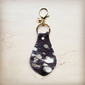 **Hair-on-Hide Leather Key Chain - Brown Metallic 703k | Key Chain | Wiccan Center