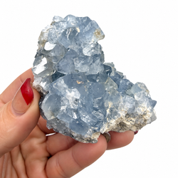 Celestite Crystal Cluster — Natural Blue Celestine for Calm & Angelic Connection | Rocks & Fossils | Wiccan Center