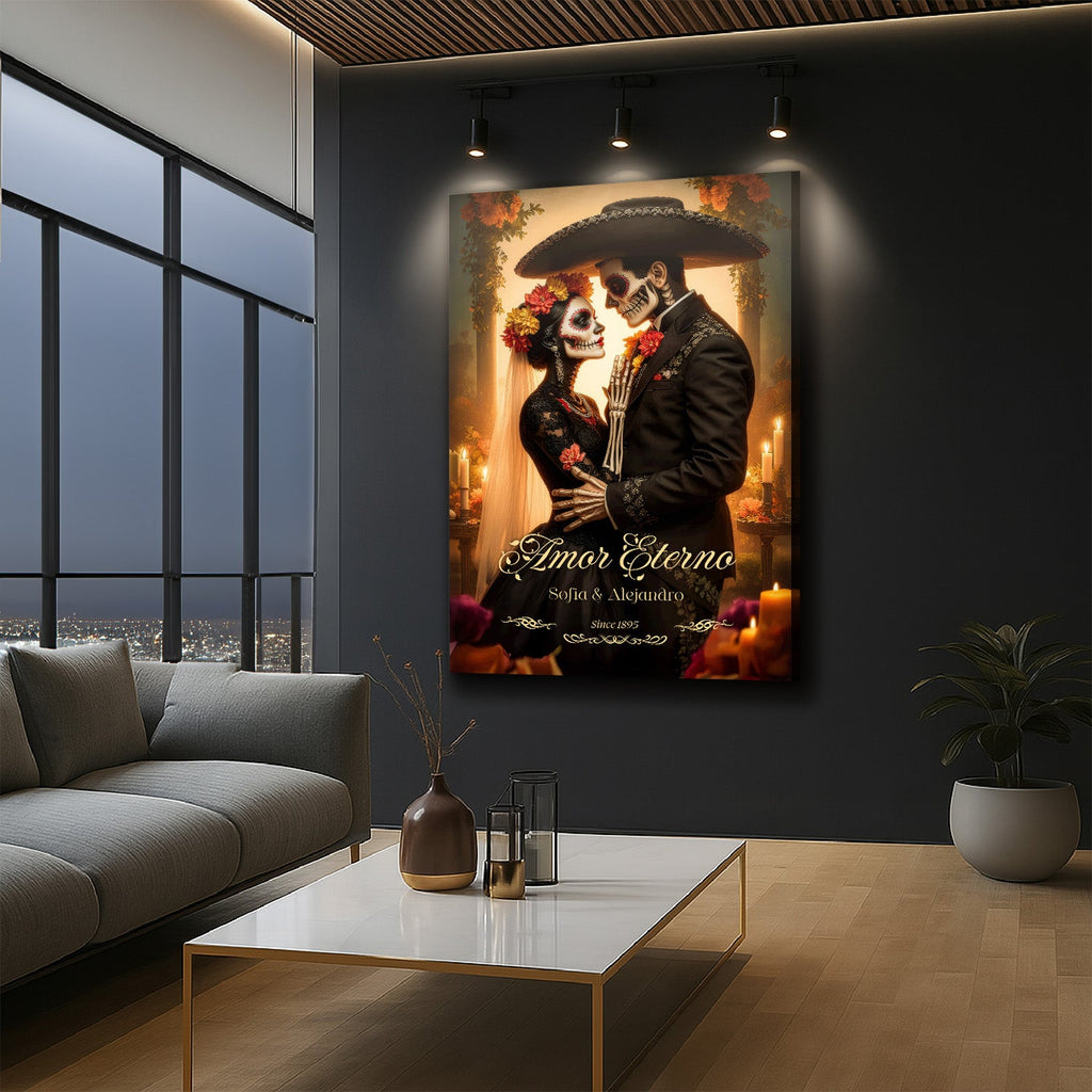 Personalized Eternal Love Halloween Sign | Canvas | Wiccan Center