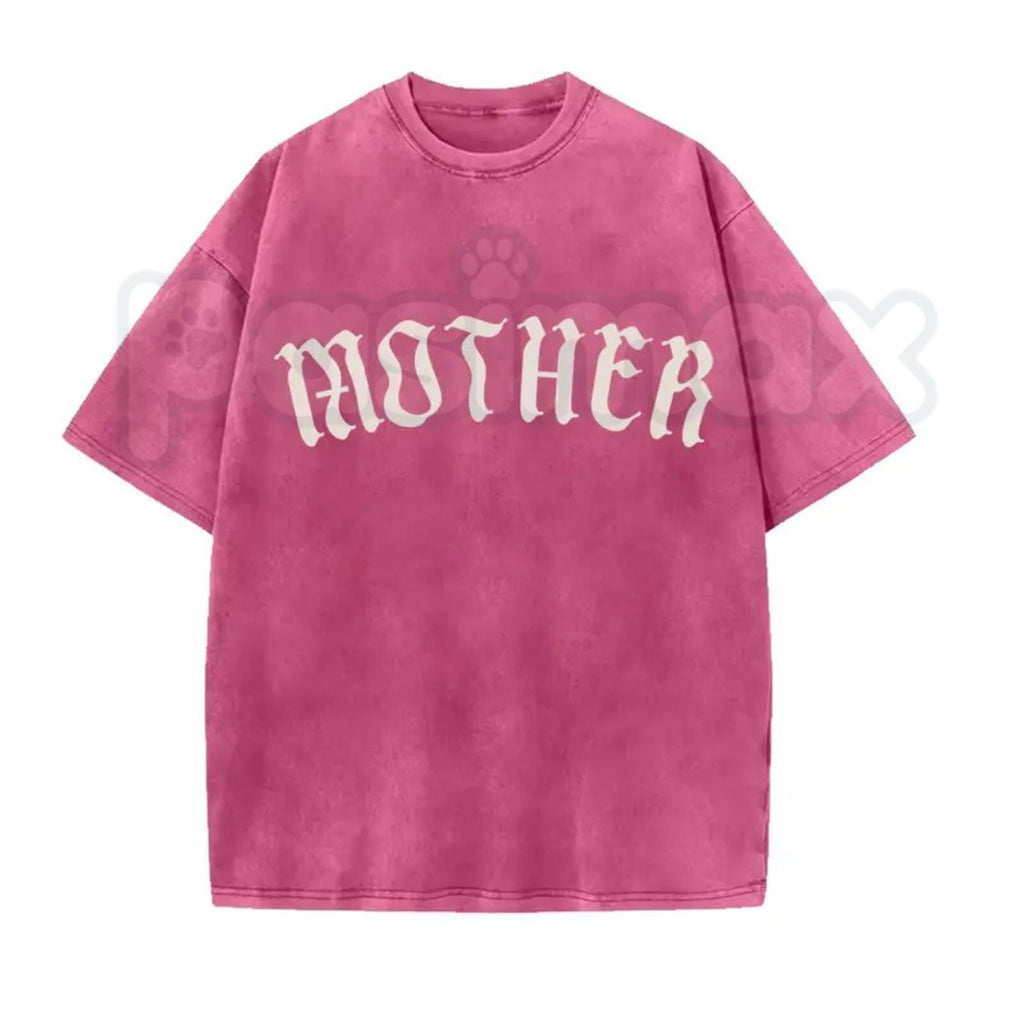 The Matriarch: Mother Gothic Washed Tee – Dark Mystic Graphic Shirt, Vintage Distressed Heavy Cotton Top | T-Shirt | Wiccan Center