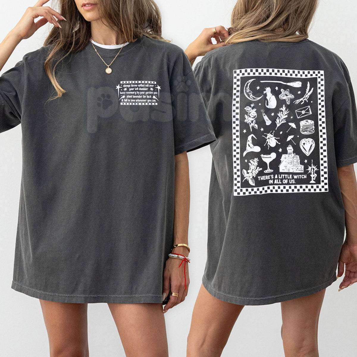 Practical Magic Shirt – Midnight Margaritas Witch Tee, Vintage Comfort Colors® Halloween Aesthetic | T-Shirt | Wiccan Center