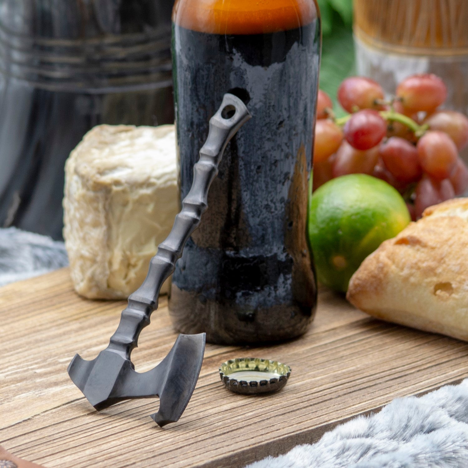 Battle Axe Bottle Opener – Hand-Forged Viking Steel