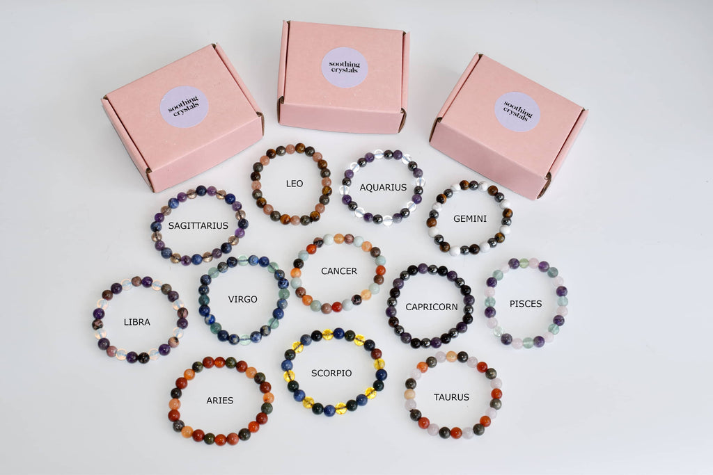 Capricorn Zodiac Crystal Bracelet, Capricorn Gifts | Bracelets | Wiccan Center