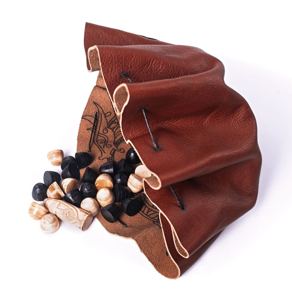 Hnefatafl Travel Set – Leather Board & Pieces | Home & Decor | Wiccan Center