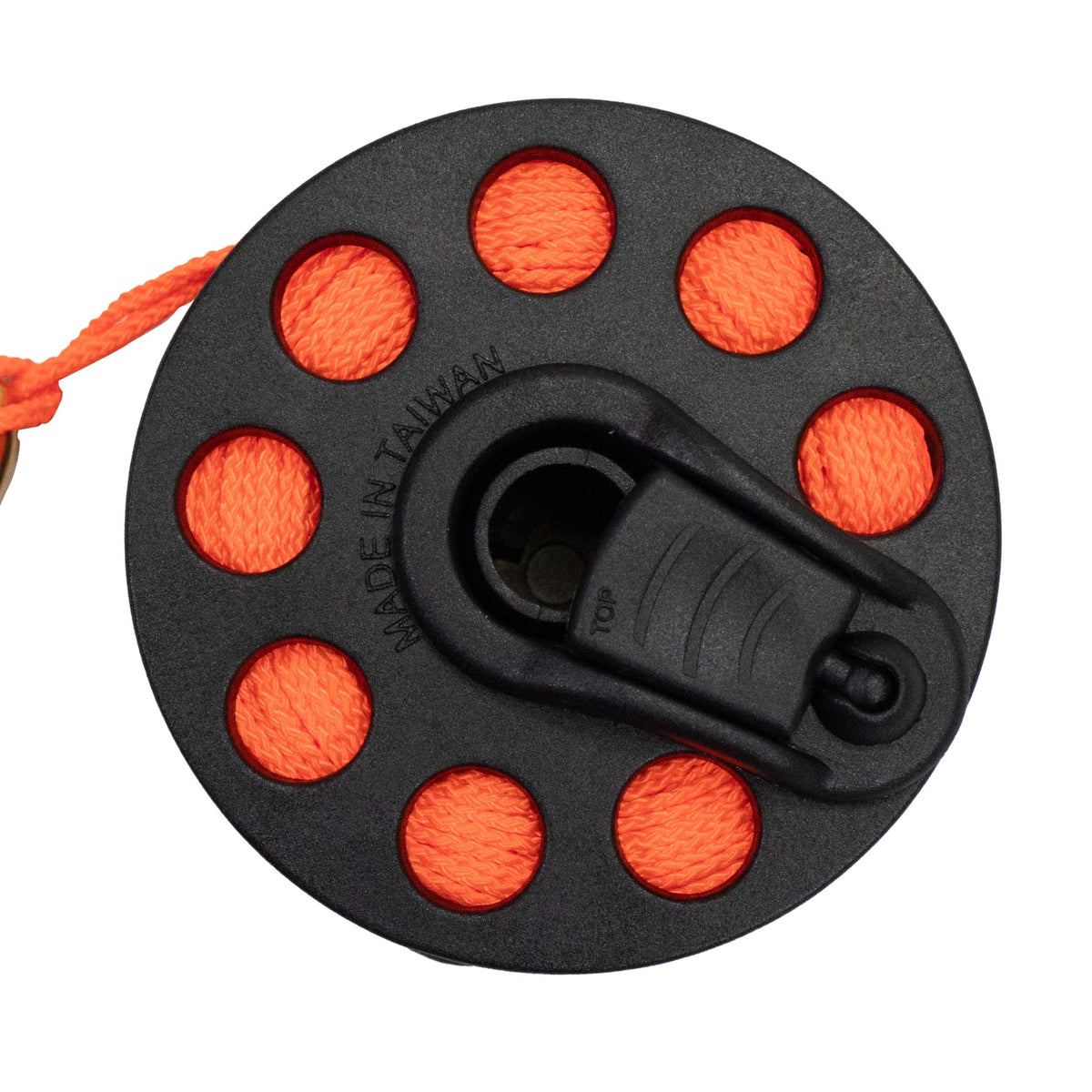 Scuba Diving Compact Finger Spool with Plastic Handle 65ft - Orange Line | Reels & Spools | Wiccan Center