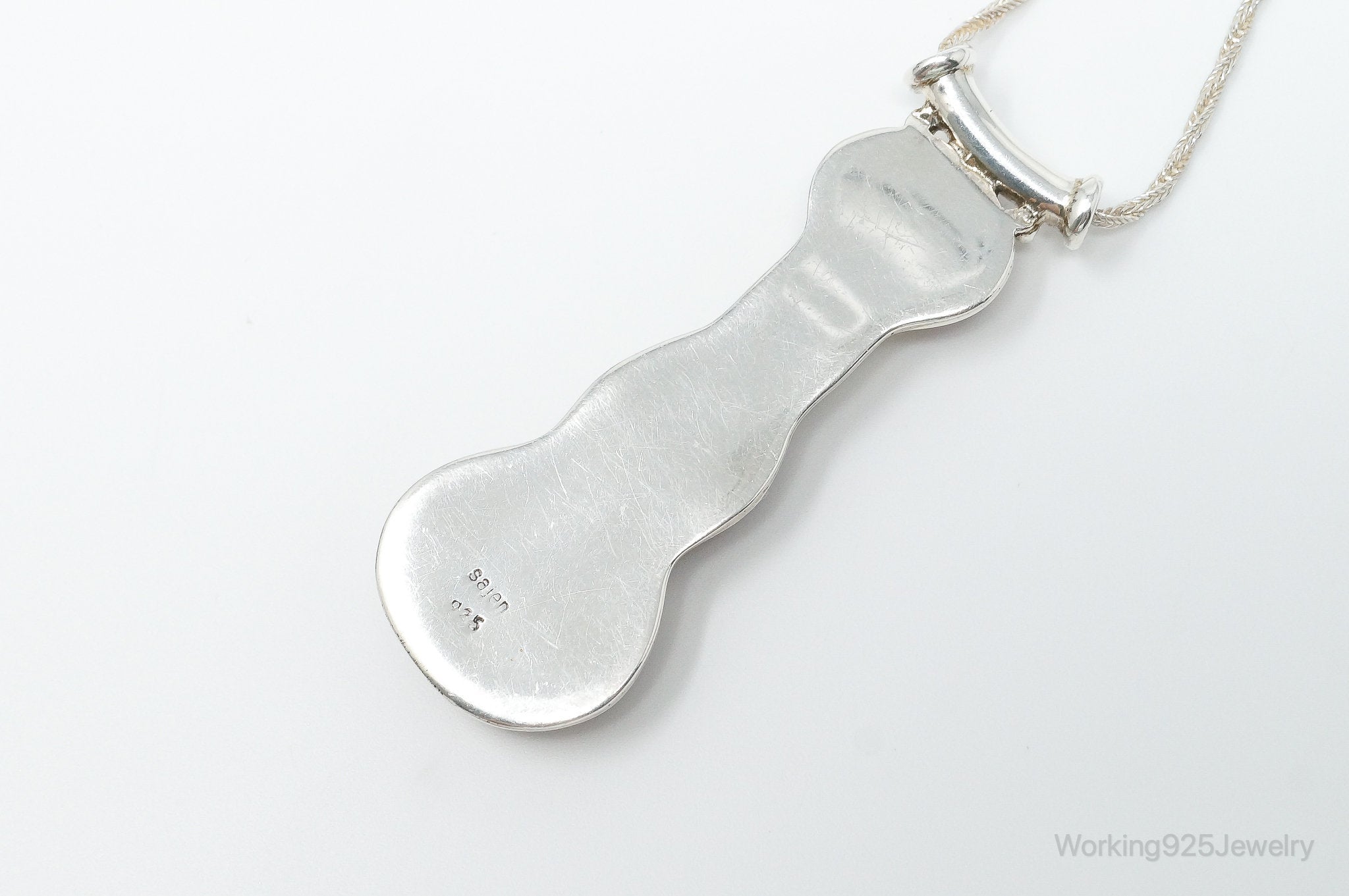 Designer SAJEN Cinnabar Rhodocrosite White Moonstone Sterling Silver Necklace | Jewelry > Necklaces > Pendants | Wiccan Center