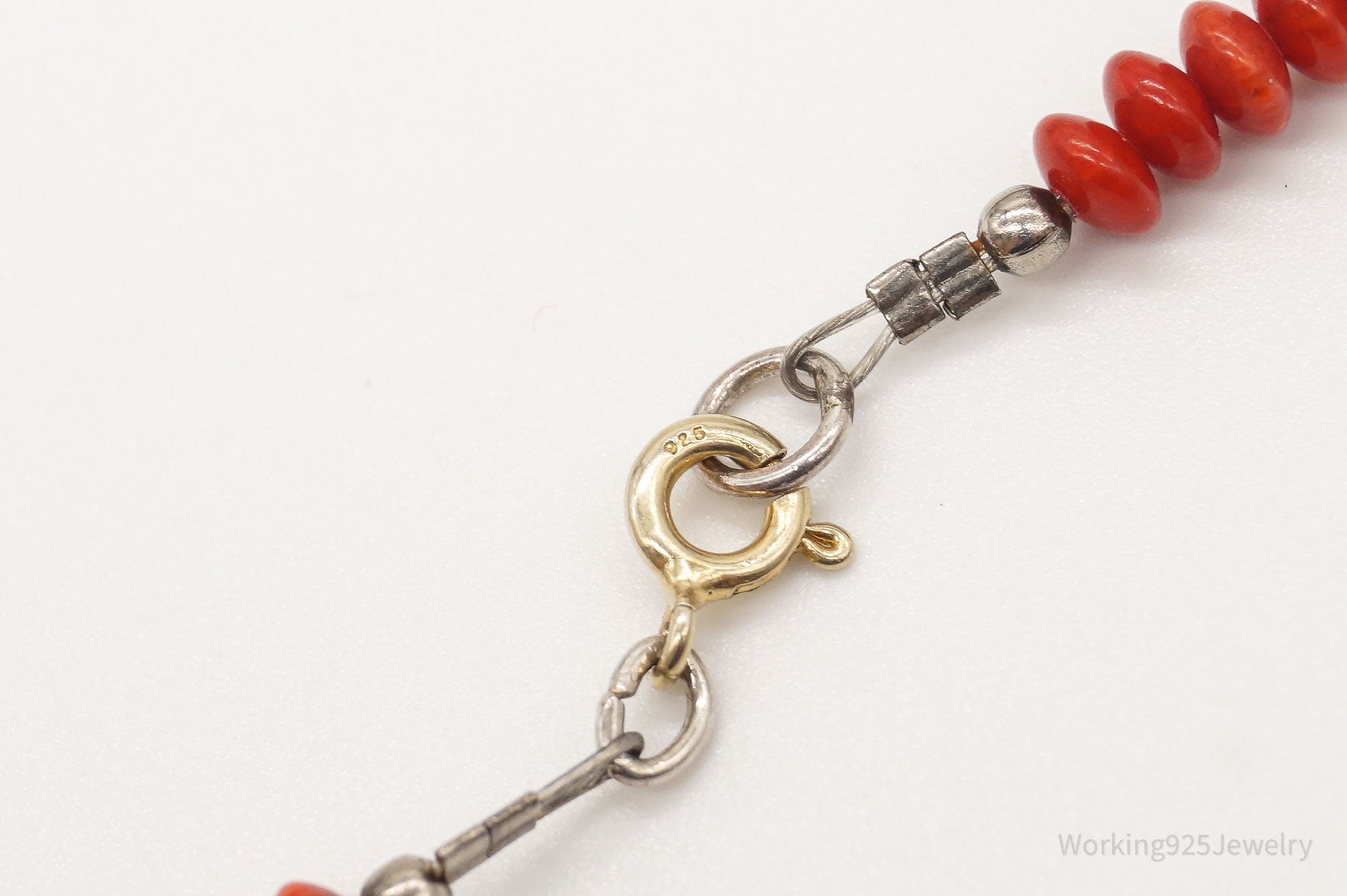 Vintage Handmade Native American Coral Lapis Lazuli Silver Beaded Necklace | Jewelry > Necklaces > Pendants | Wiccan Center