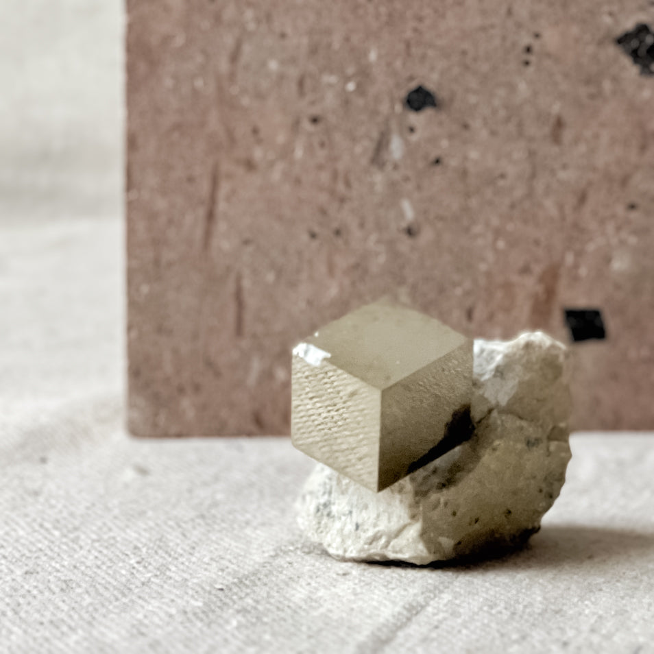 Small Pyrite on Matrix