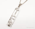 Vintage Large Egyptian Cartouche Sterling Silver Necklace | Jewelry > Necklaces > Pendants | Wiccan Center