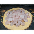 5Pcs Natural Pink Rose Quartz Crystal Heart Carved Palm Stone | Palm Stones & Tumbled Crystals | Wiccan Center