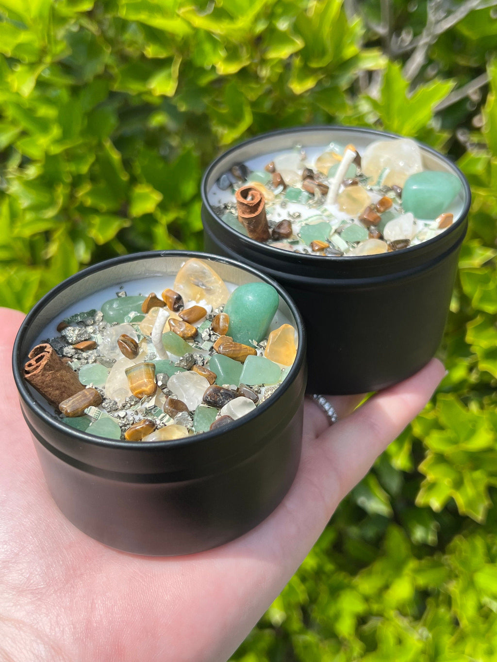 Rich Witch Manifestation Money Magick Intention Candle | Ritual Altar Crystal Spell Infused Scented Witchy Gift Wealth Abundance Prosperity | | Wiccan Center