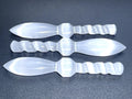 Selenite Crystal Decorative Sword Knife Spiral Point Wand (7-8 Inches) Wholesale Carving | Home & Living > Spirituality & Religion > Reiki & Chakras | Wiccan Center
