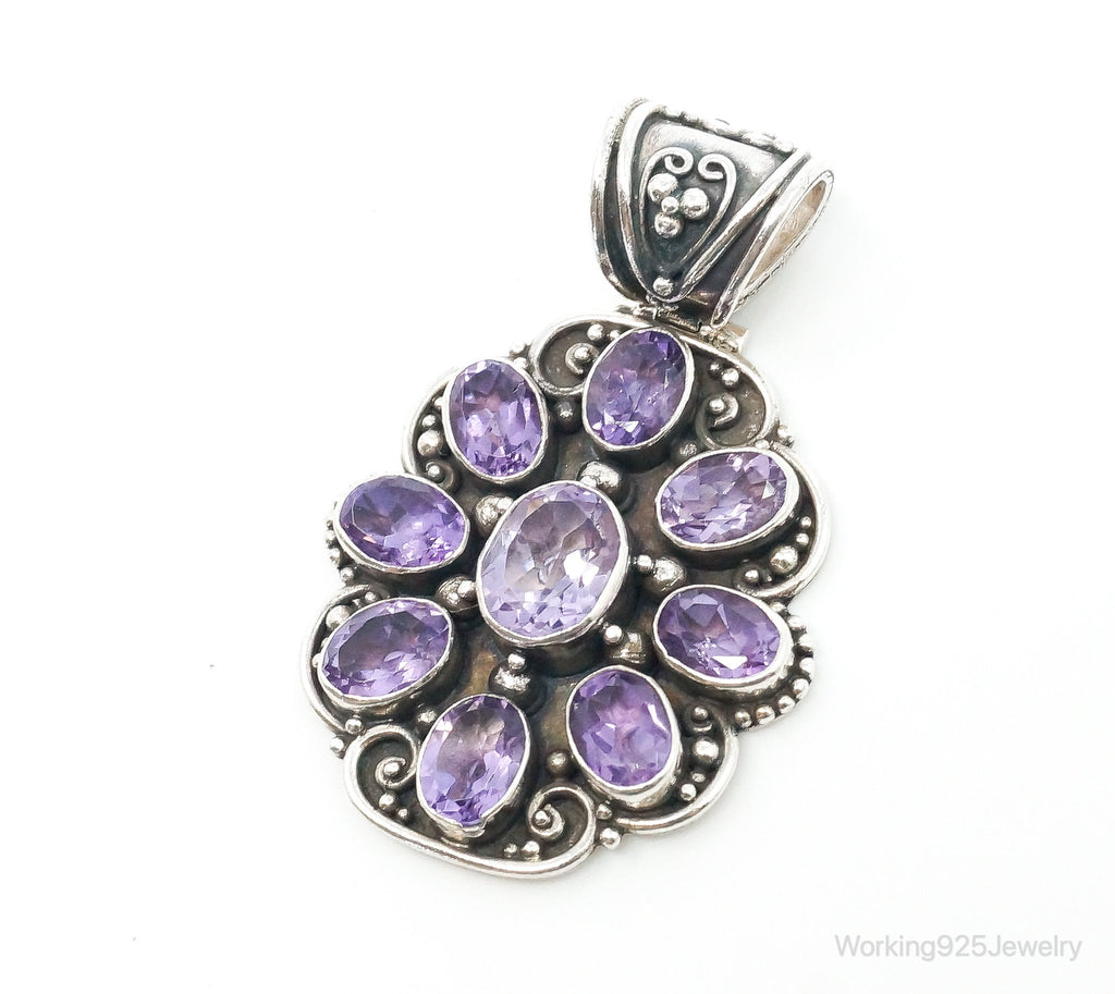 Large Indonesia Designer ATI Amethyst Sterling Silver Necklace Pendant | Jewelry > Necklaces > Pendants | Wiccan Center