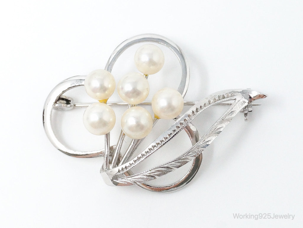 Antique Pearl Sterling Silver Brooch Pin | Jewelry > Brooches, Pins & Clips | Wiccan Center