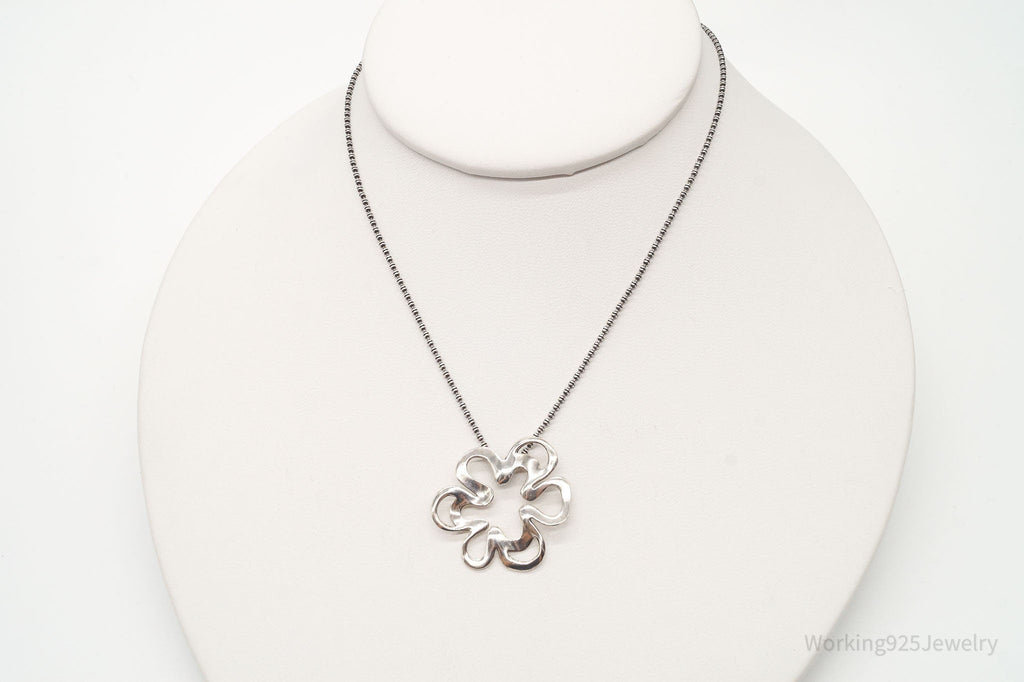 Vintage Designer Silpada Retired Flower Sterling Silver Necklace | Jewelry > Necklaces > Pendants | Wiccan Center