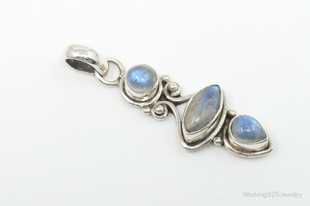 Large Vintage Moonstone Sterling Silver Necklace Pendant | Jewelry > Necklaces > Pendants | Wiccan Center