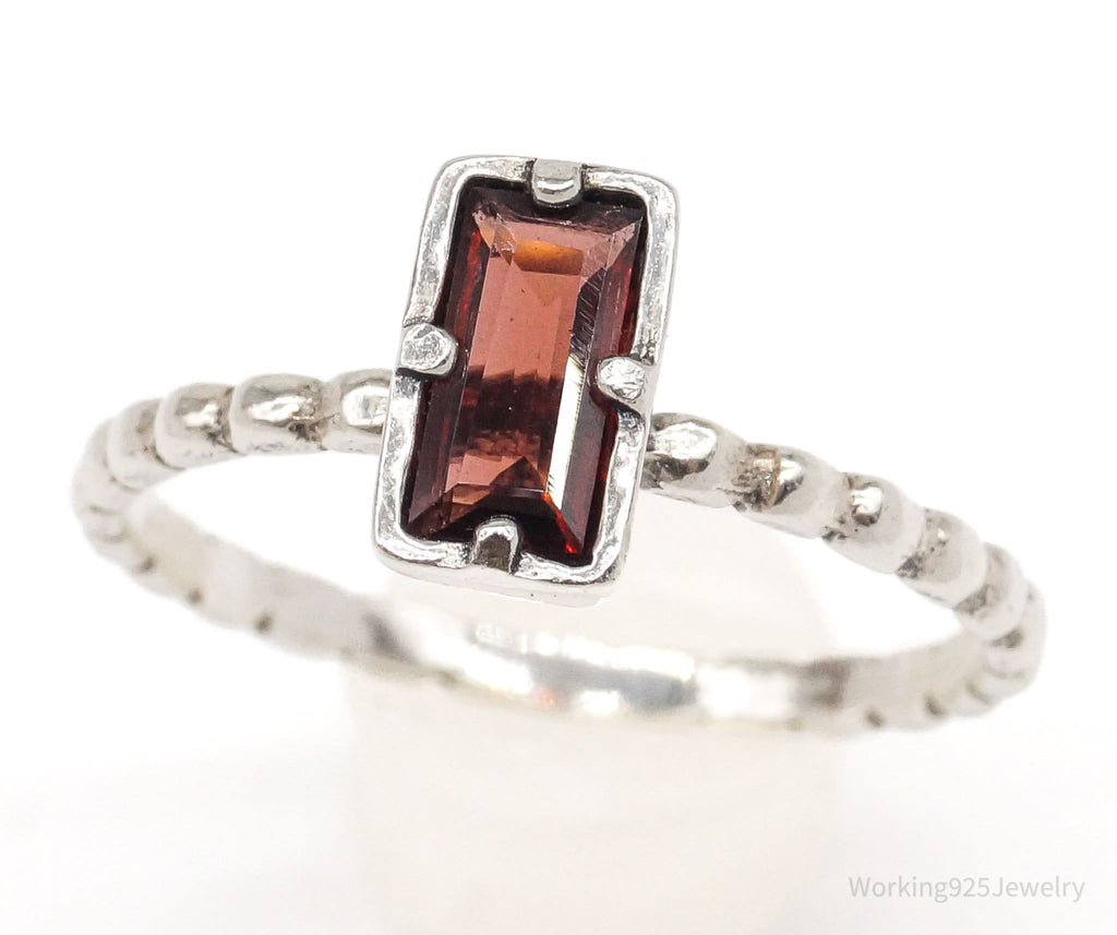 Vintage Israel Designer Paz PZ Garnet Sterling Silver Ring - Size 10.25 | Jewelry > Rings | Wiccan Center
