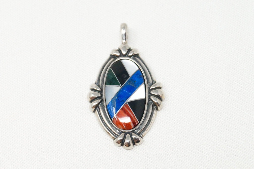 Vtg Carolyn Pollack Relios Collection Multi Gem Sterling Silver Necklace Pendant | Jewelry > Necklaces > Pendants | Wiccan Center