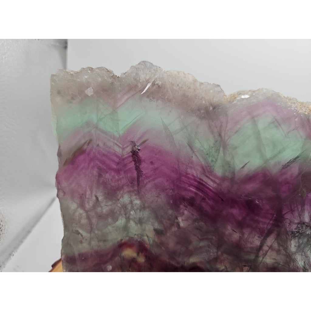 5.7LB Natural Fluorite Quartz Crystal Sheet - Vitreous Mineral Specimen | CrystalCloud Company