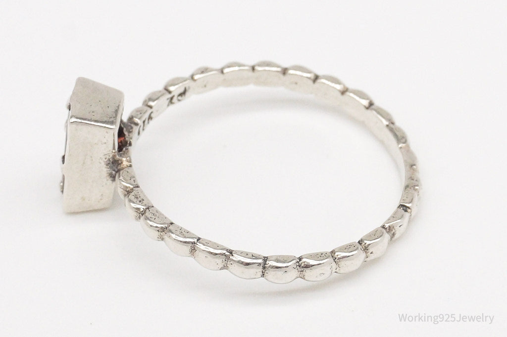 Vintage Israel Designer Paz PZ Garnet Sterling Silver Ring - Size 10.25 | Jewelry > Rings | Wiccan Center