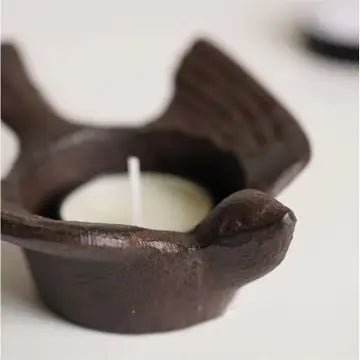 Rustic Iron Bird Tea Light Holder | | Wiccan Center