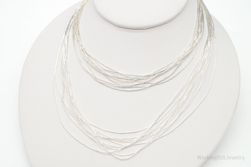 Vintage Native American Sterling Silver Bead Necklace 30" | Jewelry > Necklaces | Wiccan Center