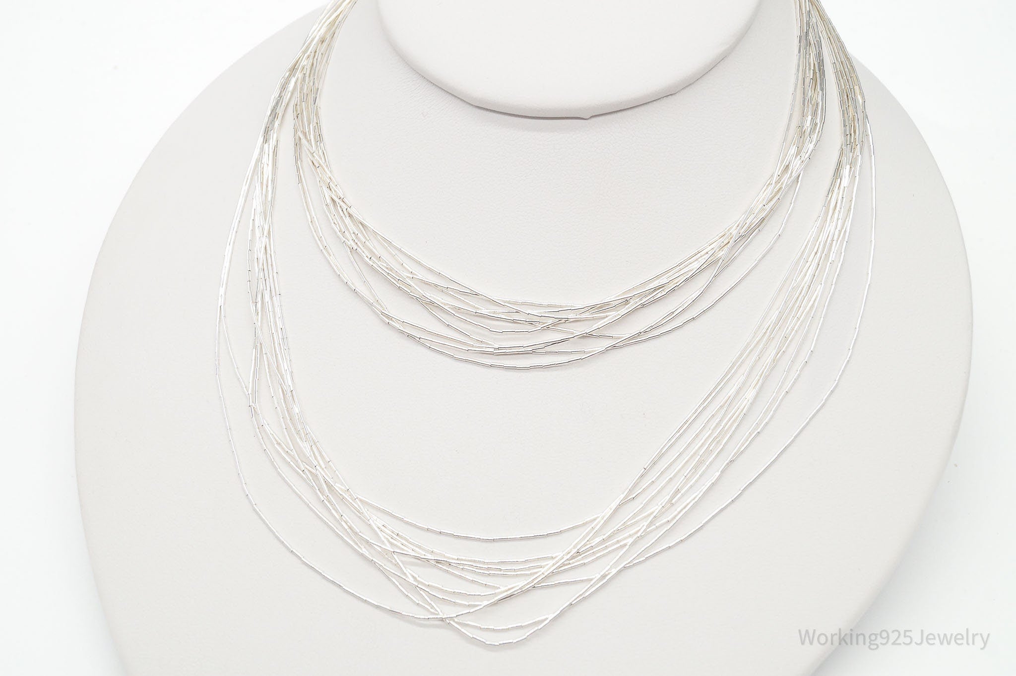 Vintage Native American Sterling Silver Bead Necklace 30" | Jewelry > Necklaces | Wiccan Center