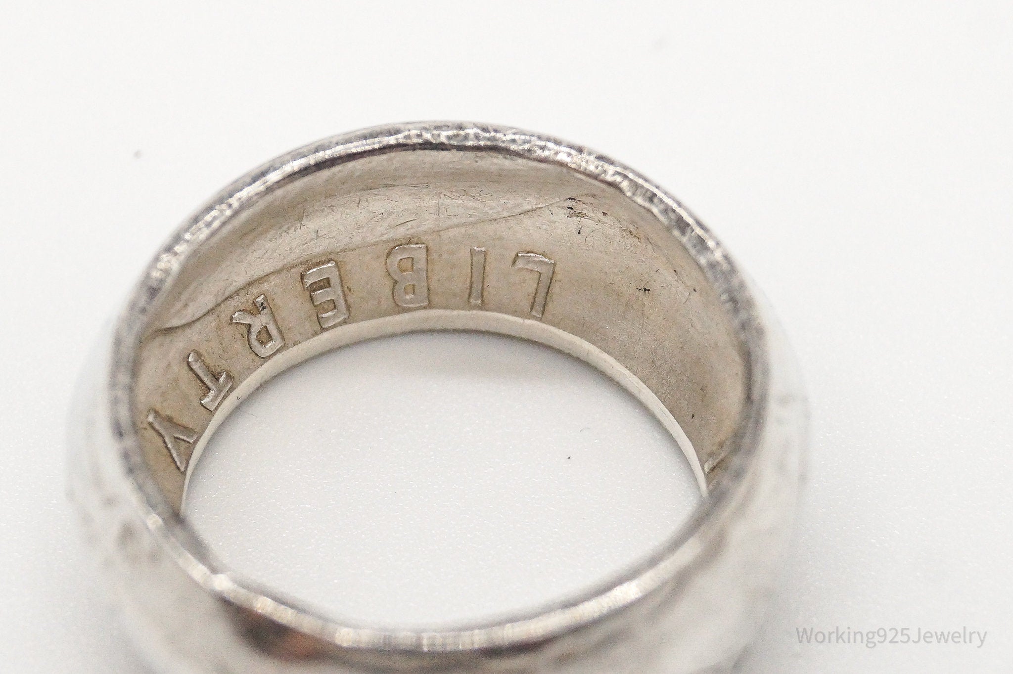 Vintage 1960 Half Dollar Silver Ring - Size 7 | Jewelry > Rings | Wiccan Center