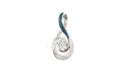 Vintage Blue Diamond Sterling Silver Necklace Pendant | Jewelry > Necklaces > Pendants | Wiccan Center