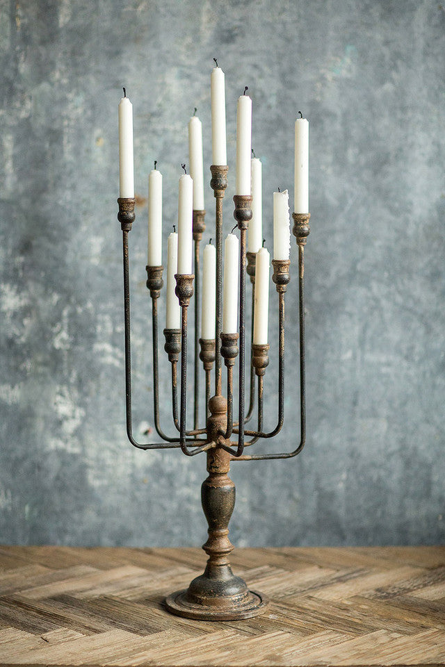 Black 13-Candle Iron Candelabra | | Wiccan Center