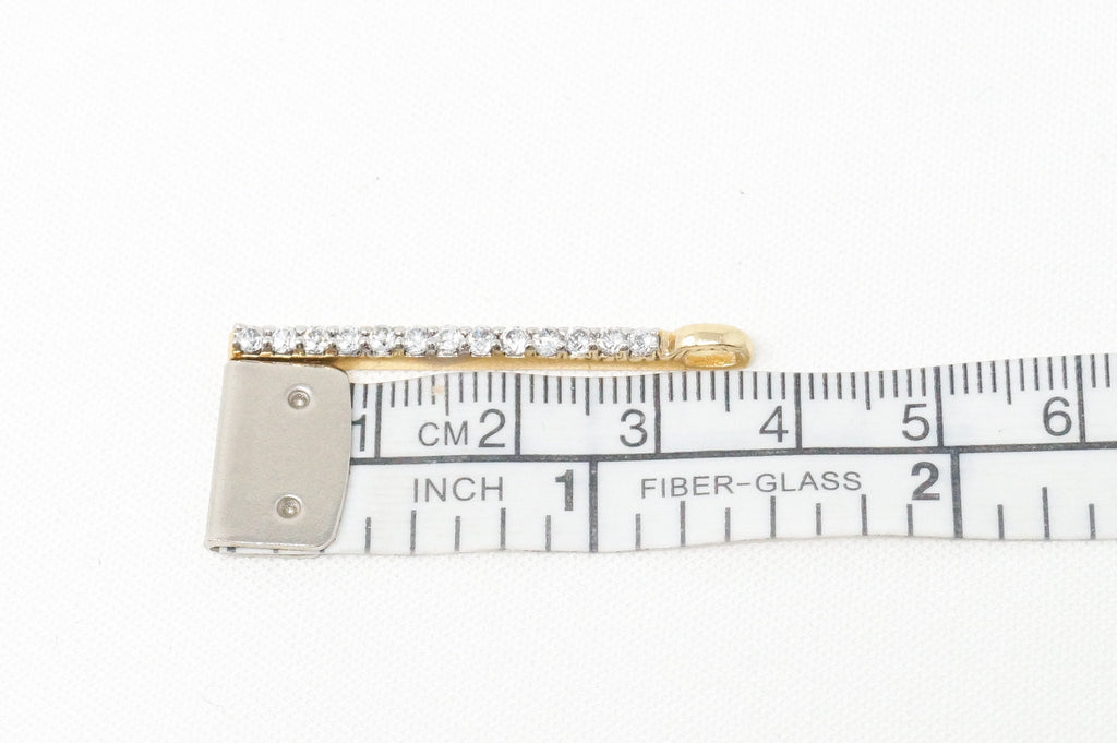 Vintage Designer Gold Vermeil Cubic Zirconia Sterling Silver Necklace Pendant | Jewelry > Necklaces > Pendants | Wiccan Center