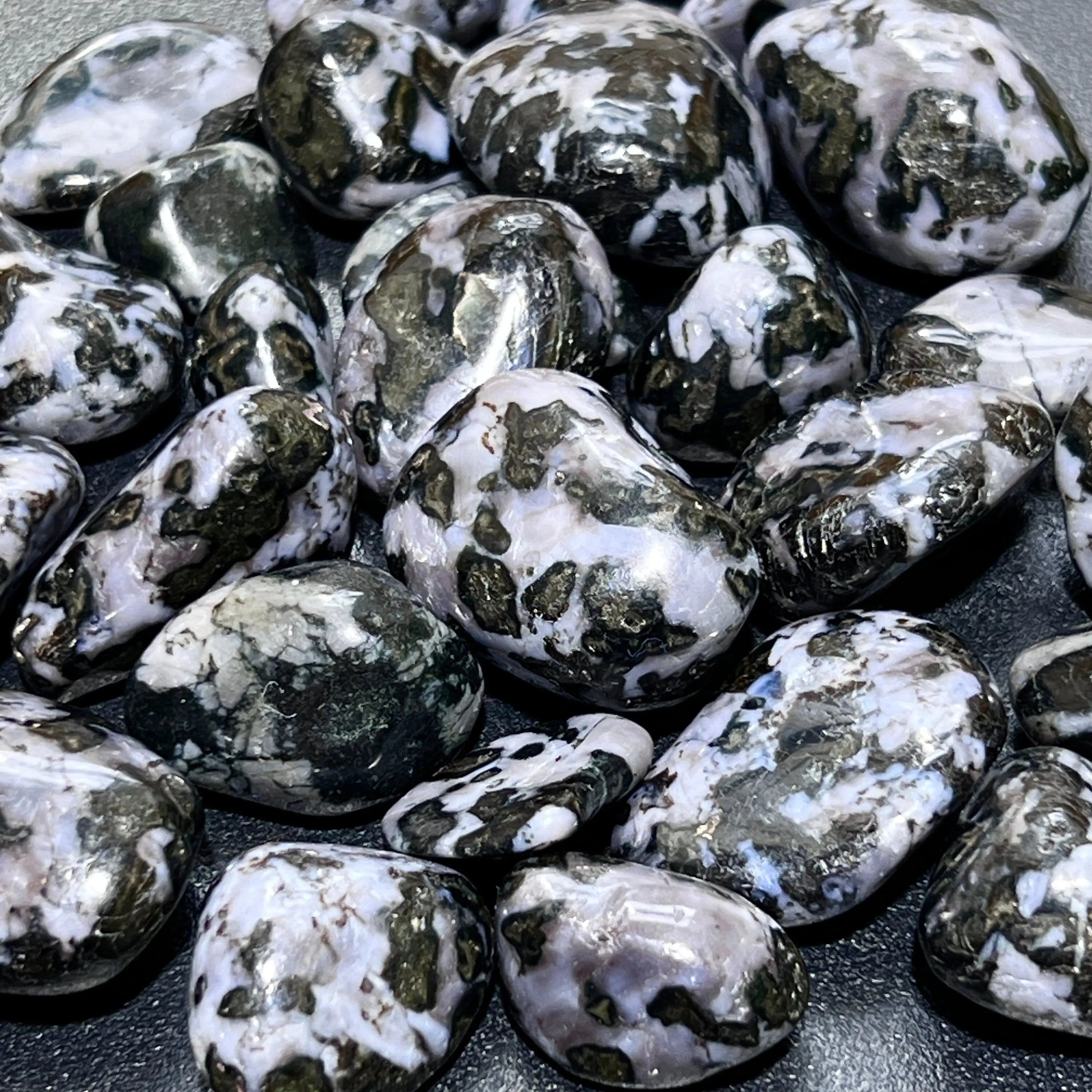 Indigo Gabbro Tumbled (Mystical Merlinite)(By The Piece Or Pound) Wholesale Polished Gemstones | Home & Living > Home Decor > Home Accents > Rocks & Geodes | Wiccan Center