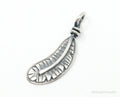 Vintage Native American Unsigned Feather Sterling Silver Necklace Pendant | Jewelry > Necklaces > Pendants | Wiccan Center