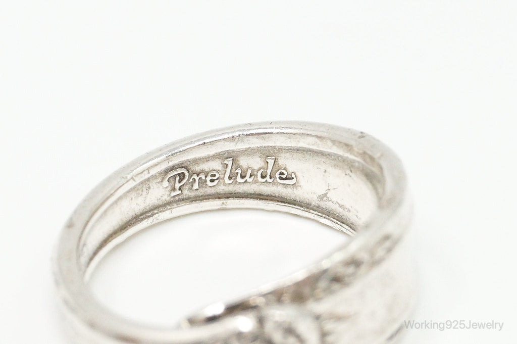Antique International Sterling Silver "Prelude" Floral Spoon Ring Size 6.5 | Jewelry > Rings | Wiccan Center