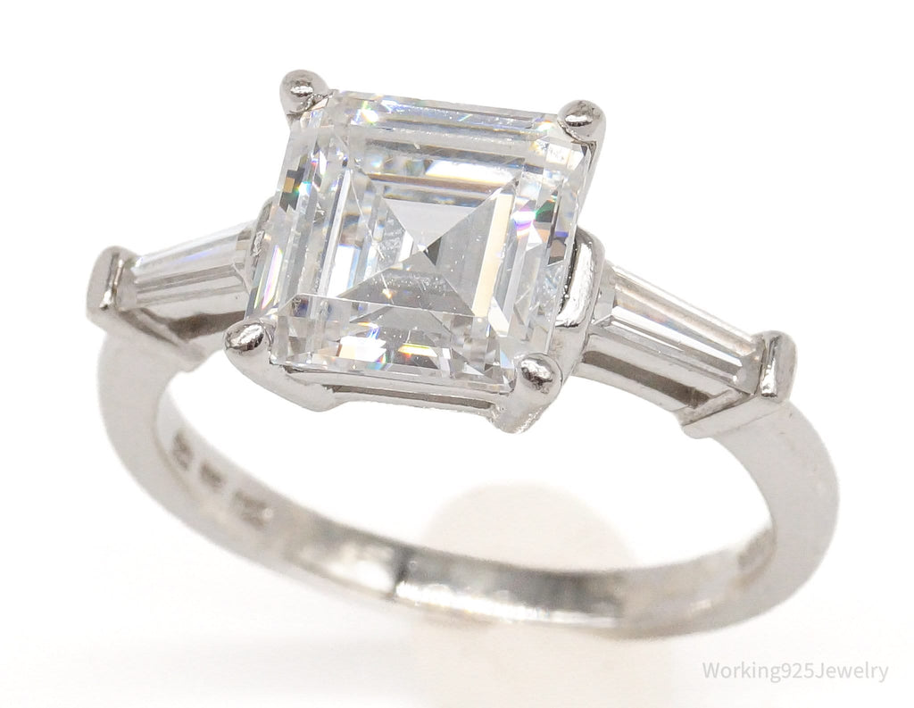 Vintage Cubic Zirconia Sterling Silver Ring - Size 7 | Jewelry > Rings | Wiccan Center