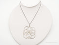 Vintage Modernist Linked Circles Sterling Silver Pendant - 835S Silver Chain | Jewelry > Necklaces > Pendants | Wiccan Center