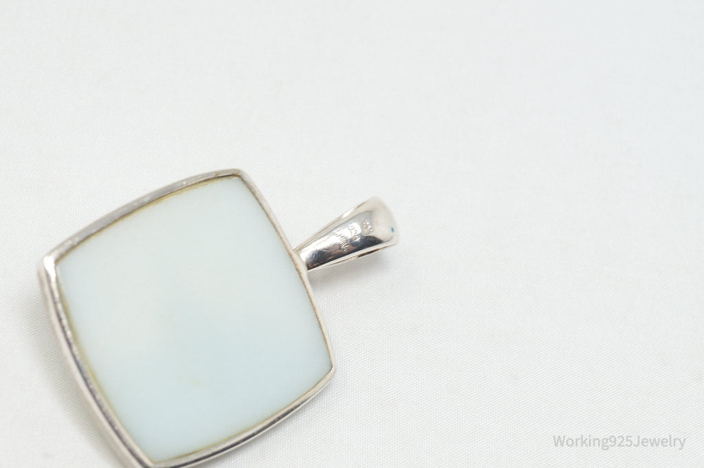 Designer Whitney Kelly Designs Multi Color Jade Sterling Silver Necklace Pendant | Jewelry > Necklaces > Pendants | Wiccan Center
