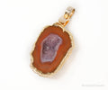 Vintage Druzy Agate Geode Gold Vermeil Sterling Silver Necklace Pendant | Jewelry > Necklaces > Pendants | Wiccan Center
