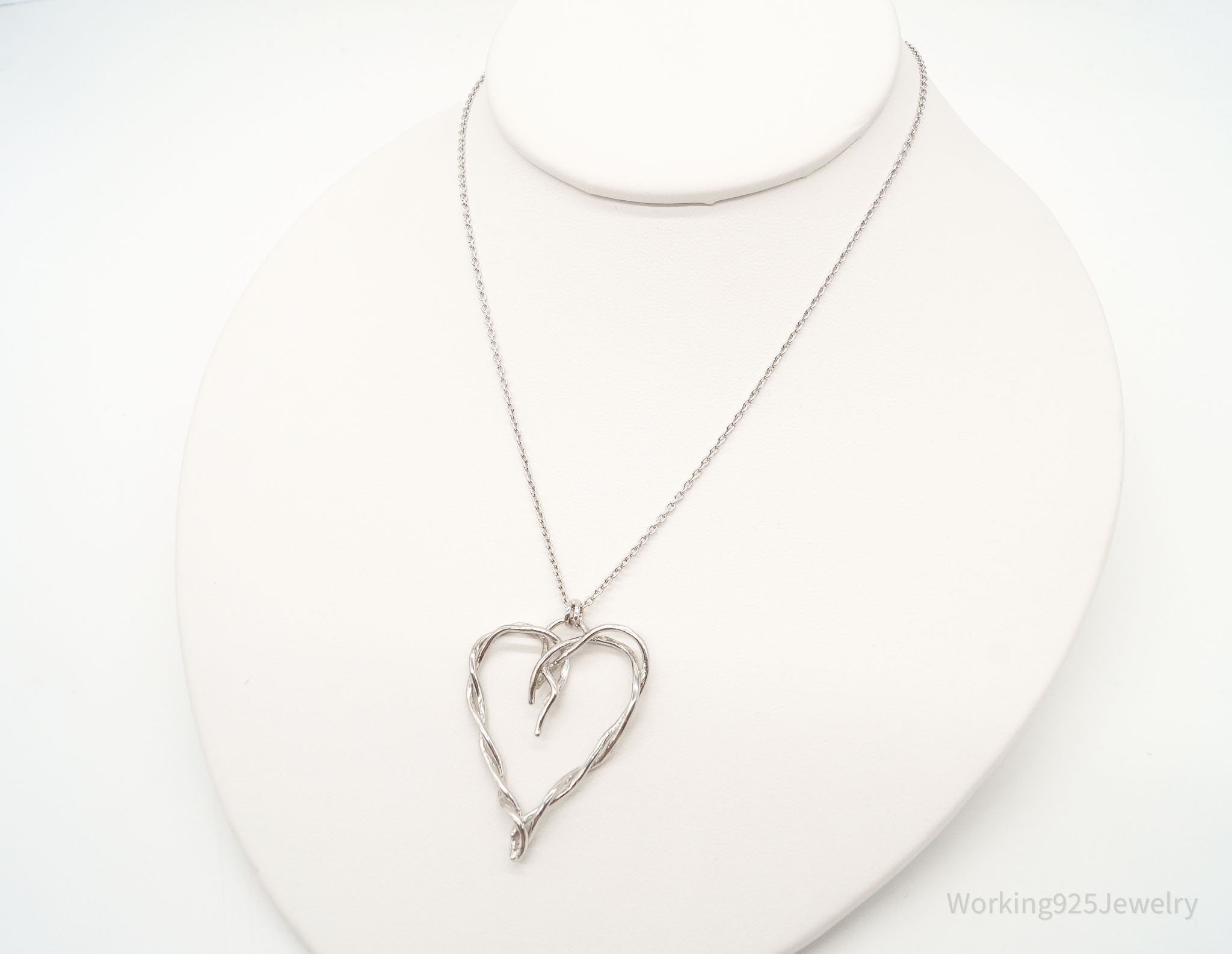 DesignerDean Harris Twisted Heart Sterling Silver Necklace | Jewelry > Necklaces > Pendants | Wiccan Center
