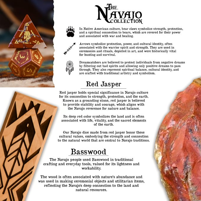 Navajo Red Jasper Stone Dice Set | Dice | Wiccan Center