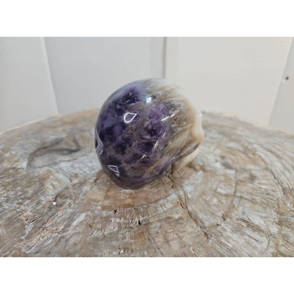 2.2 lb Natural Amethyst Hand-Carved Crystal Skull — Spiritual Collector Piece | CrystalCloud Company
