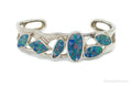 Vintage Designer Whitney Kelly WK Blue Fire Opal Sterling Silver Bracelet | Jewelry > Bracelets | Wiccan Center
