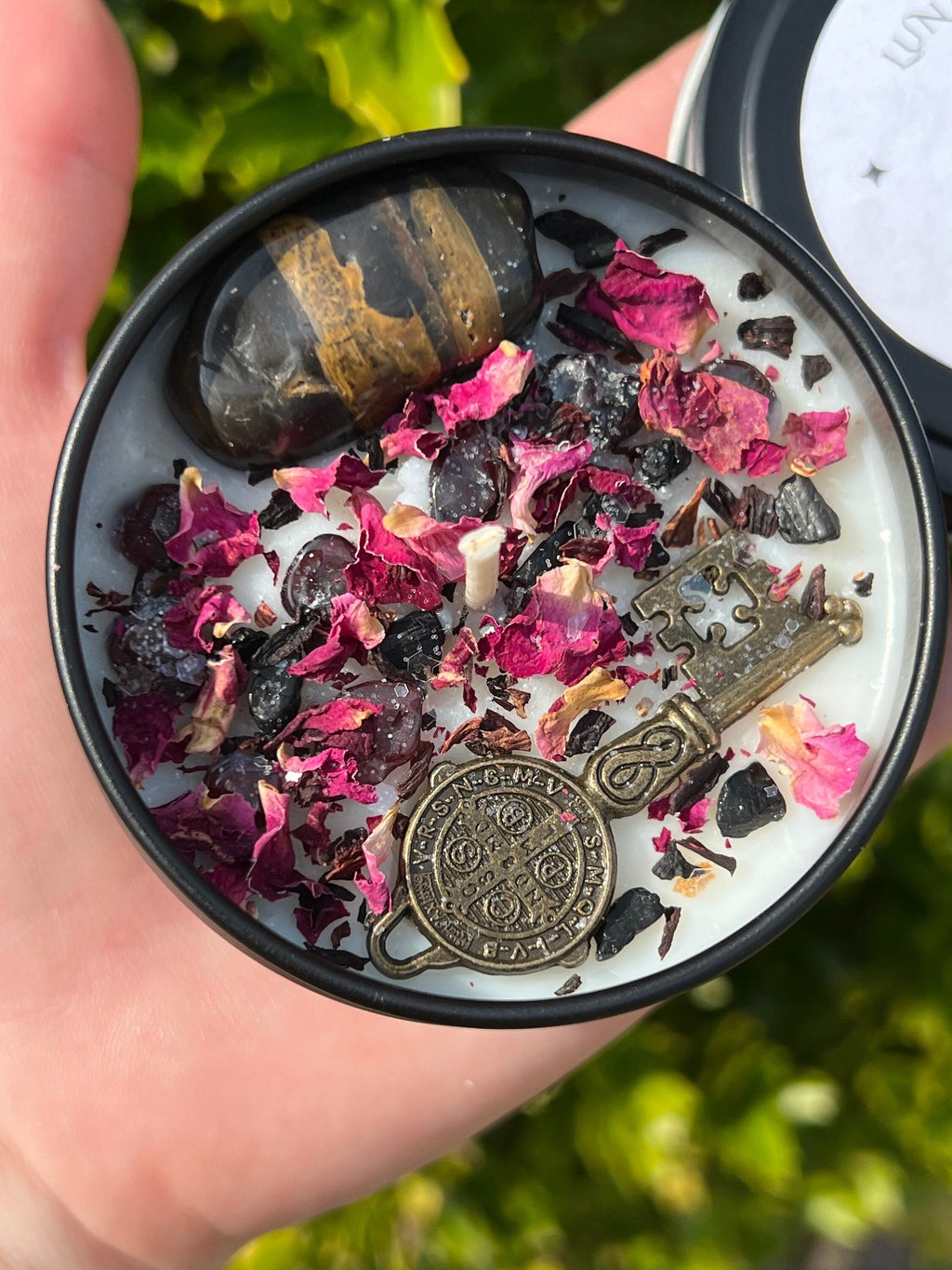 Hekate Dark Moon Goddess Candle | Hecate Witchcraft Pagan Queen Crossroad Keys Witches Witchcraft Herbal Intention Spell Ritual Altar Gift | | Wiccan Center